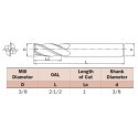 BALL END MILL DE 2mm 2 FILOS CARBURO OSG